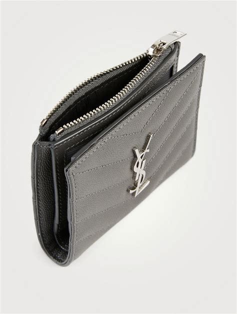 ysl card holder grey|ysl card holders for women.